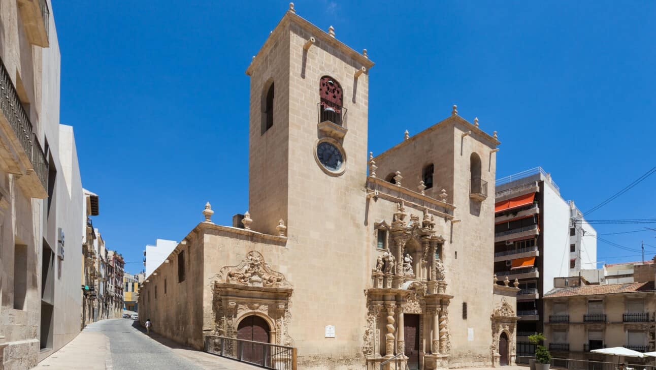The Basilica of Santa Maria in Alicante, Spain