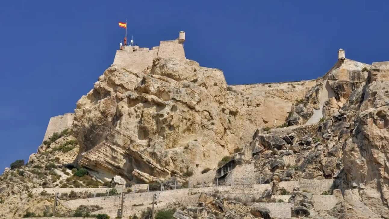 Santa Barbara Castle in Alicante, Spain