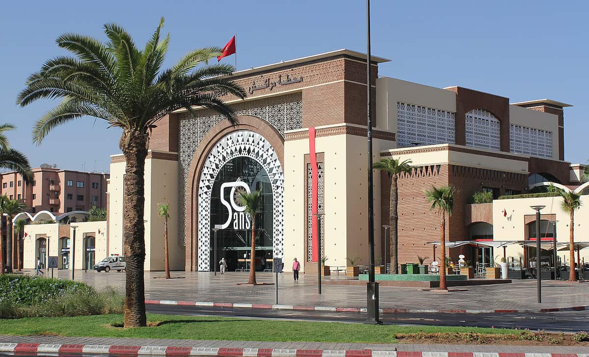 The new railway station in Gueliz, Marrakech