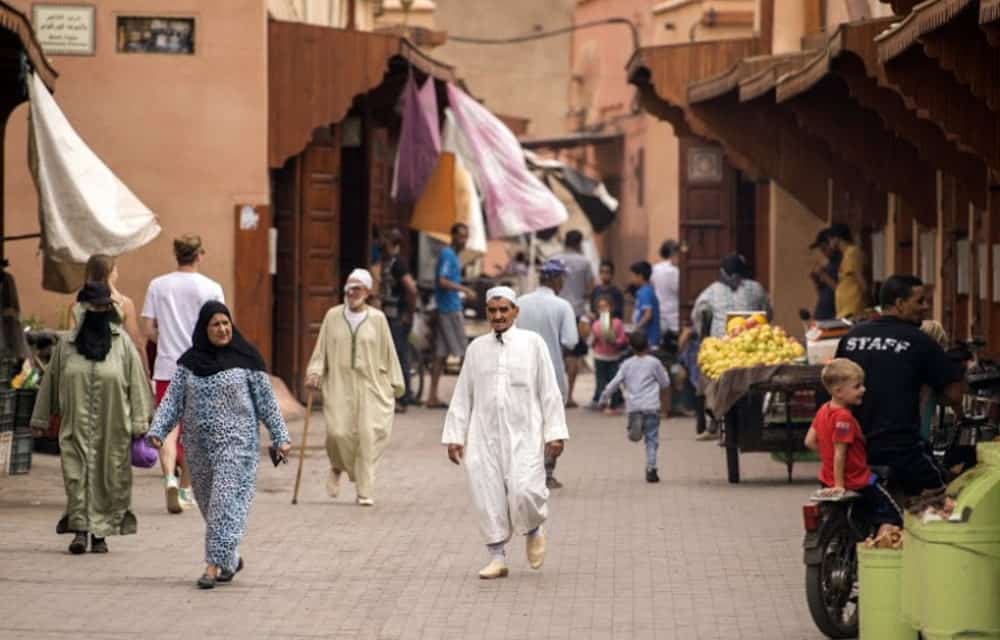 The old Jewish quarter of Marrakech