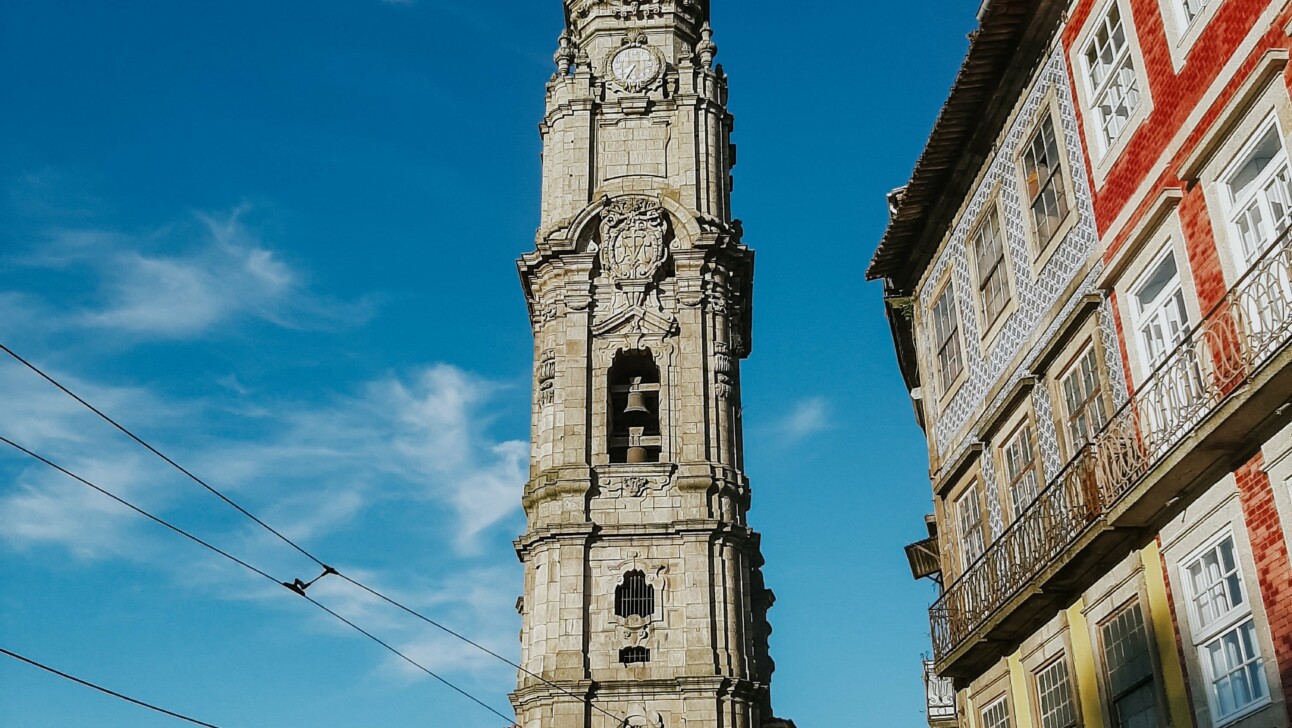 The Tower of the Clérigos Church in Porto, Portugal