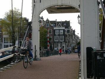 The skinny bridge in Amsterdam