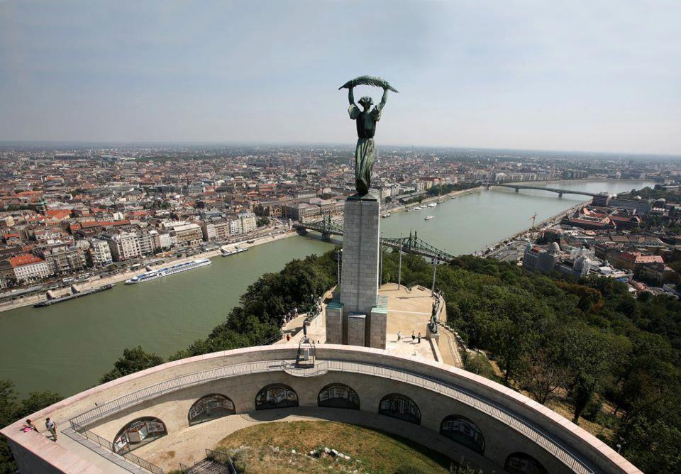A view of Budapest from the Citadella