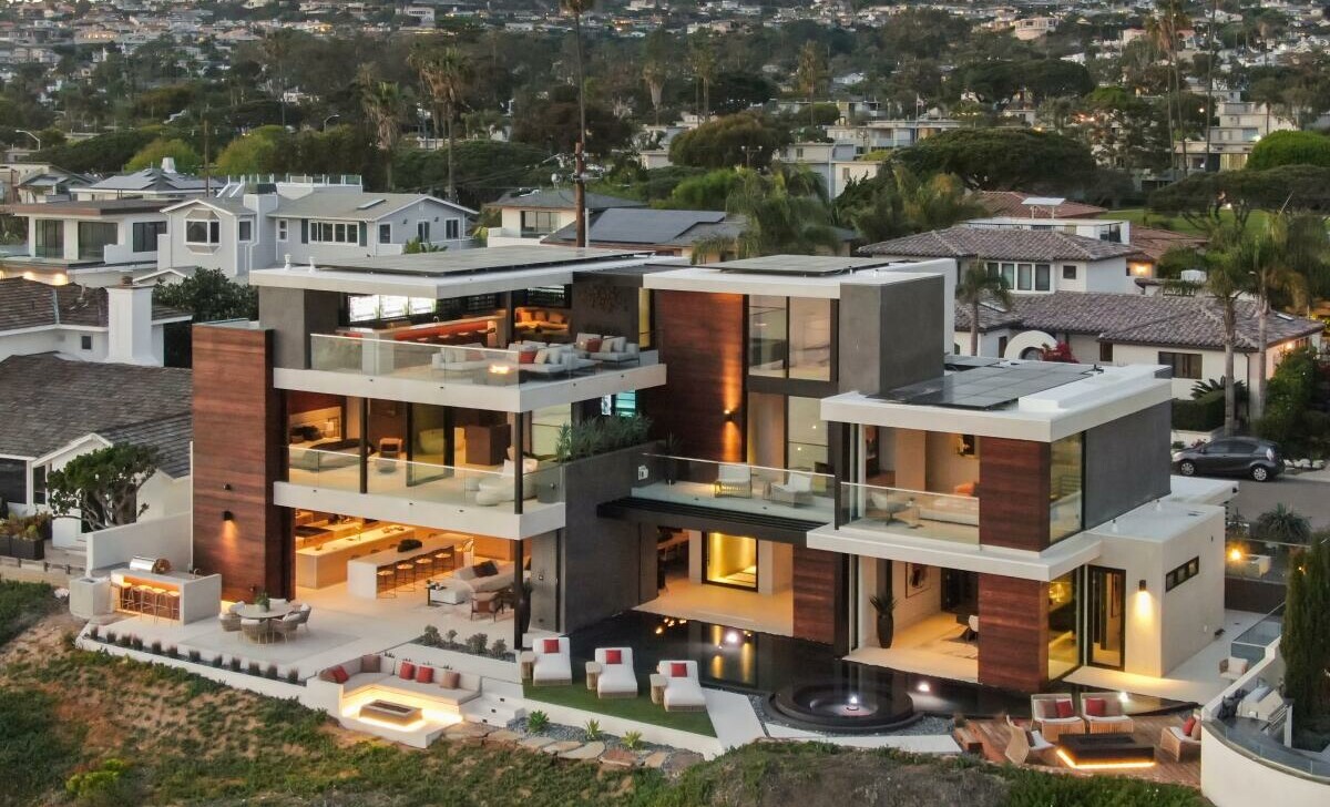 A luxury home along the coast in San Diego