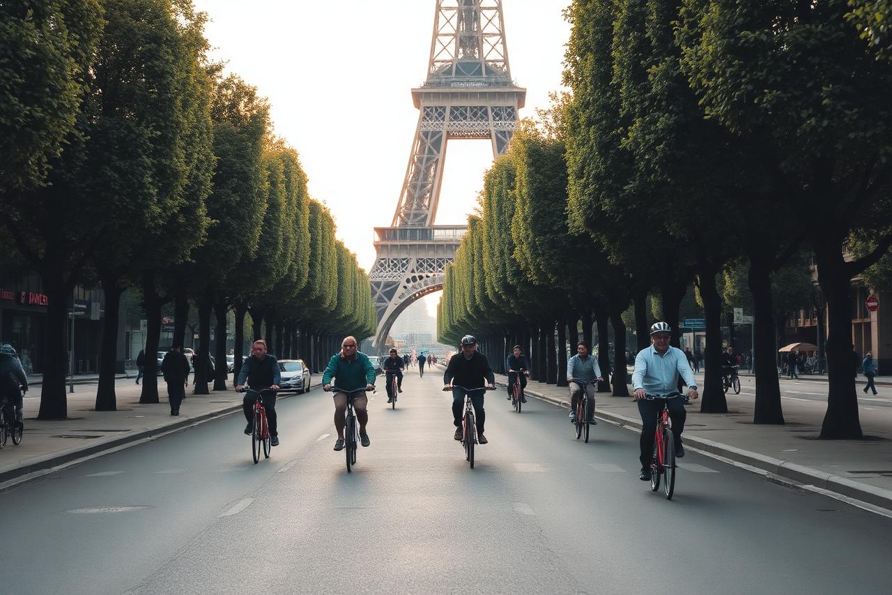 Paris Evening Bike Tour with Seine Cruise